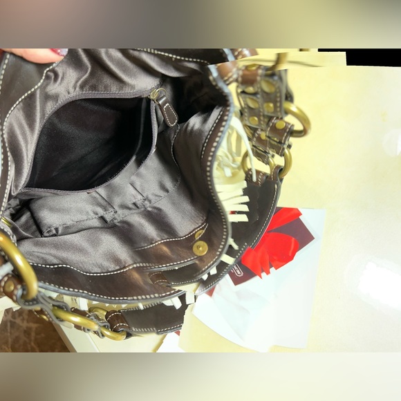 COACH Vintage LIMITED EDITION SUEDE & LEATHER FRINGE DUFFLE 9115 NWT - Picture 9 of 11